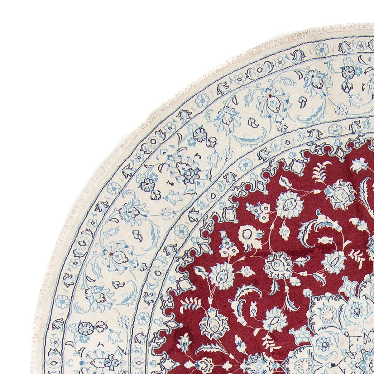 Perzisch tapijt - Nain rond  - 290 x 290 cm - donkerrood