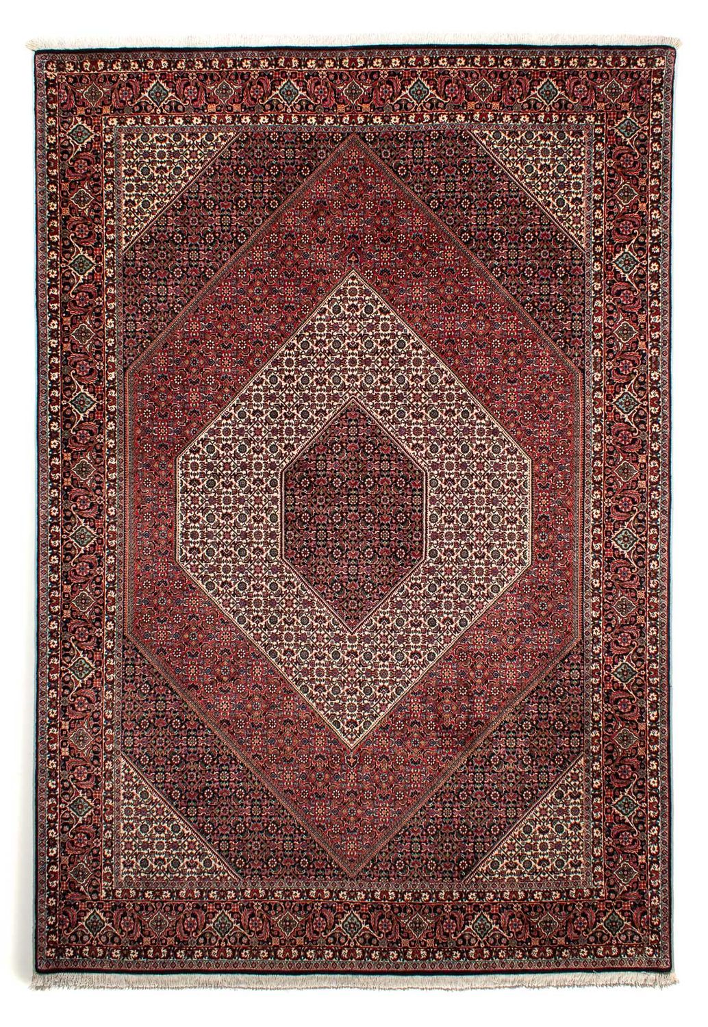 Perzisch tapijt - Bijar - 300 x 206 cm - donkerrood