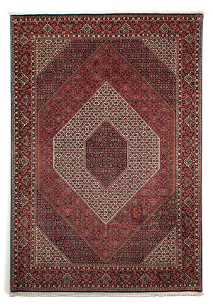 Perzisch tapijt - Bijar - 300 x 206 cm - donkerrood