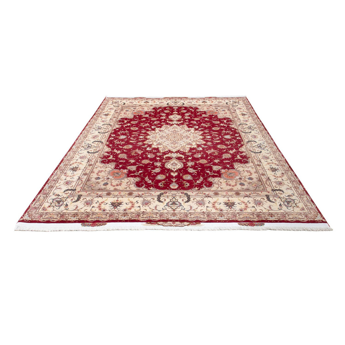 Perzisch tapijt - Tabriz - Royal - 305 x 253 cm - donkerrood