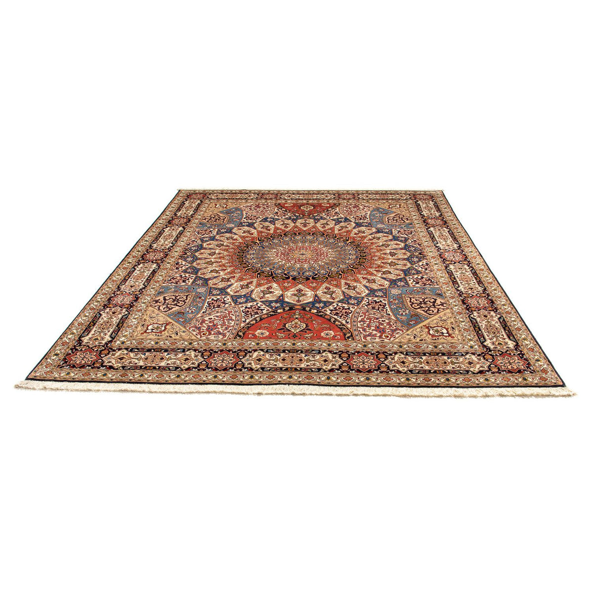 Perzisch tapijt - Tabriz - Royal - 250 x 207 cm - lichtbruin