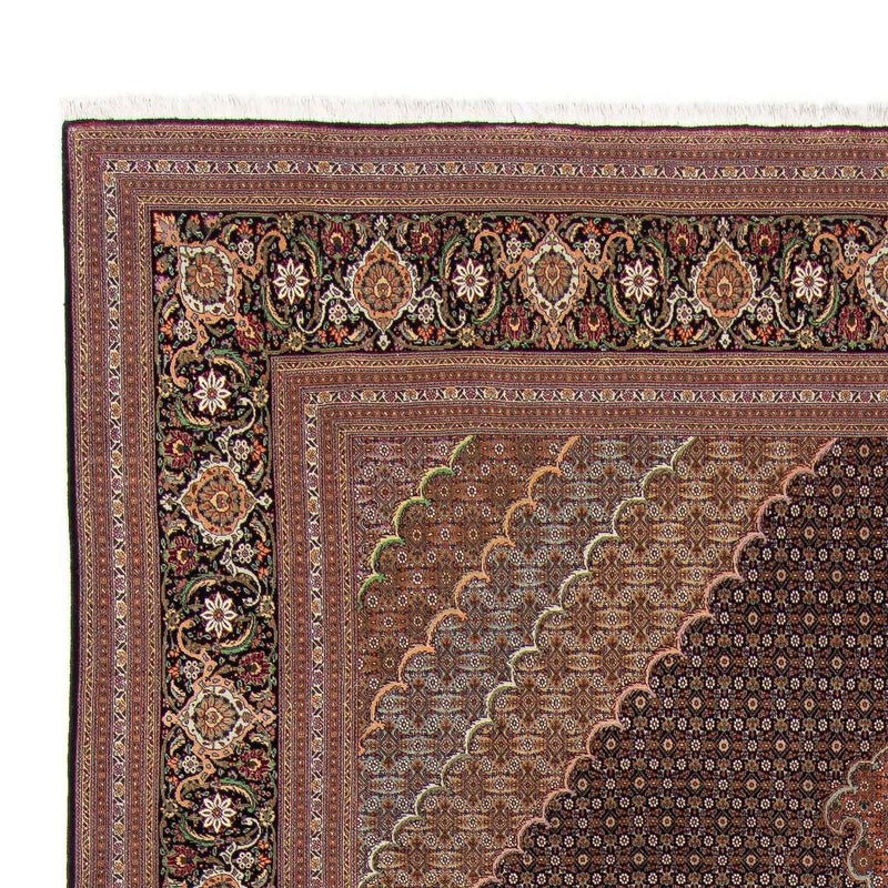Perzisch tapijt - Tabriz - 370 x 256 cm - bruin