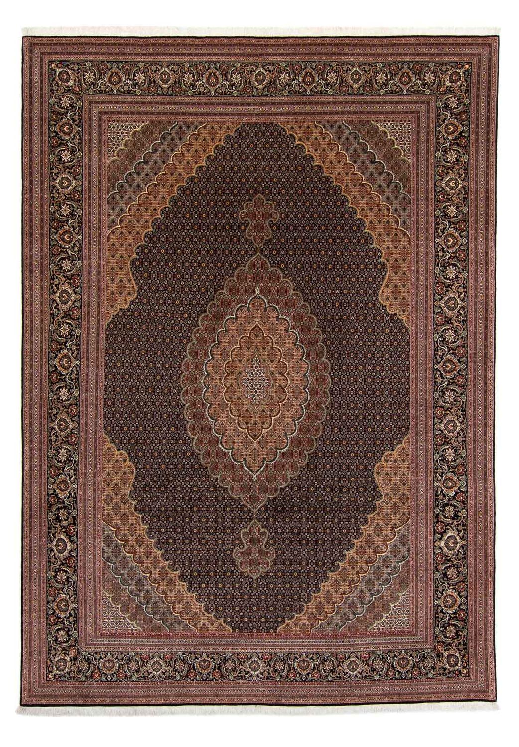 Perzisch tapijt - Tabriz - 348 x 252 cm - bruin