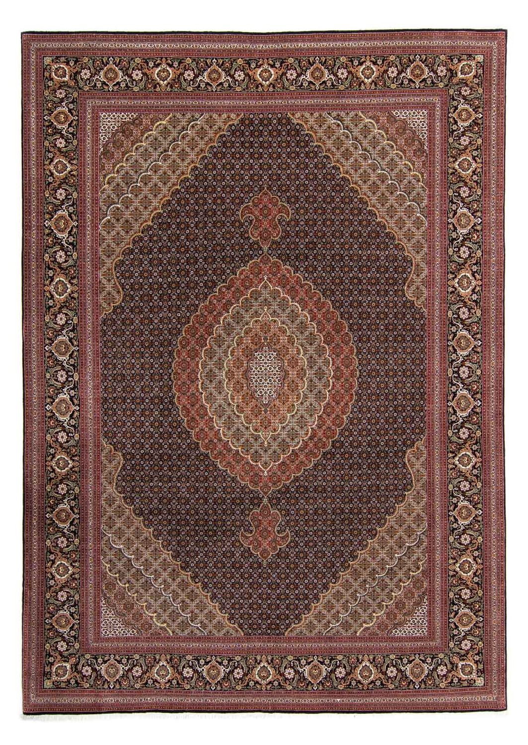 Perzisch tapijt - Tabriz - 345 x 252 cm - bruin