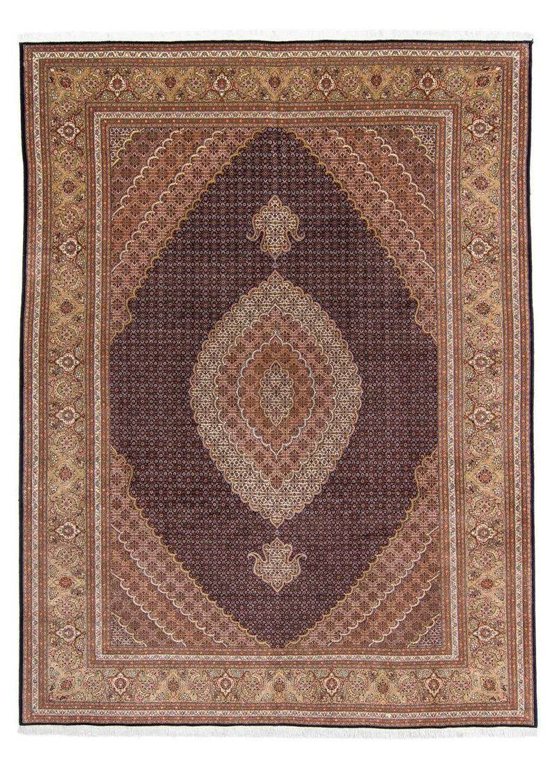 Perzisch tapijt - Tabriz - 336 x 250 cm - bruin