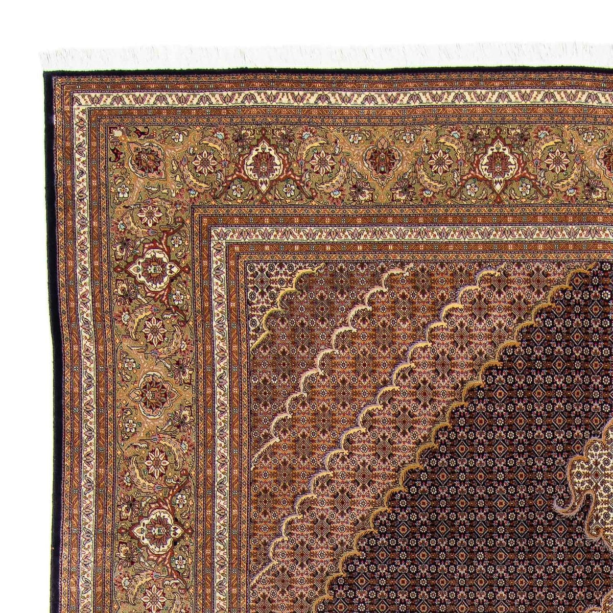 Perzisch tapijt - Tabriz - 336 x 250 cm - bruin