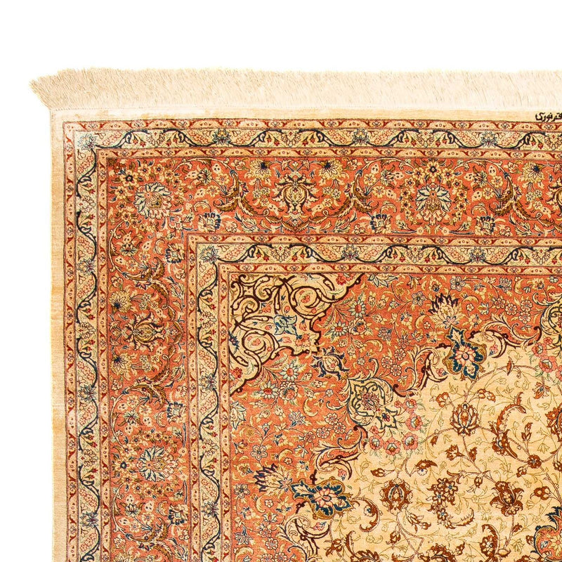 Perzisch tapijt - Ghom - 296 x 200 cm - beige