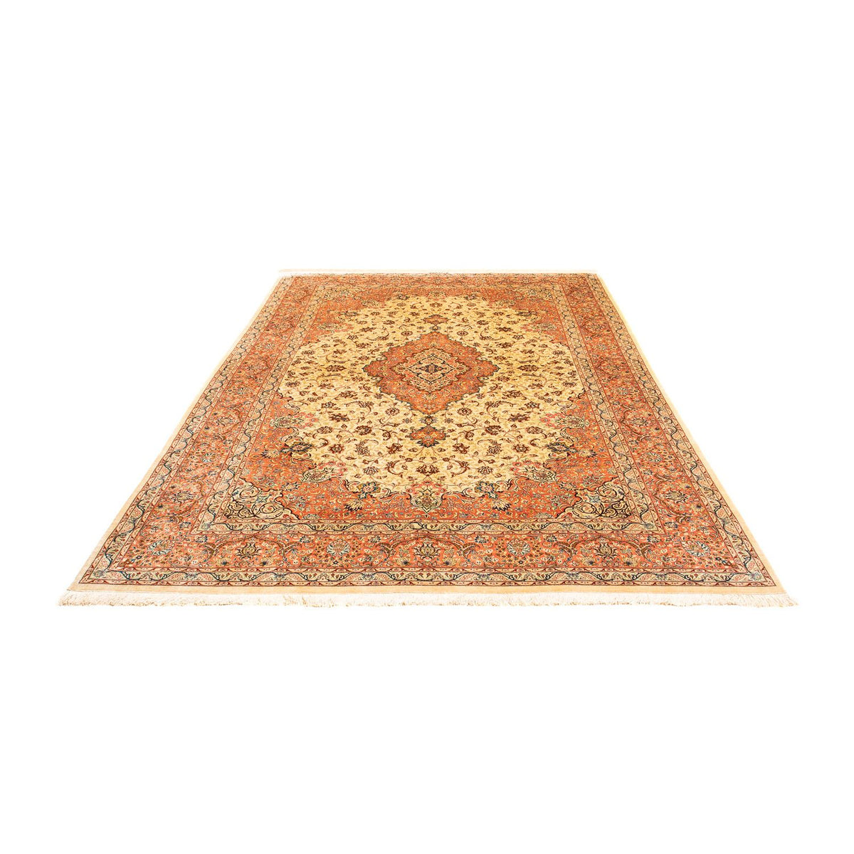 Perzisch tapijt - Ghom - 296 x 200 cm - beige