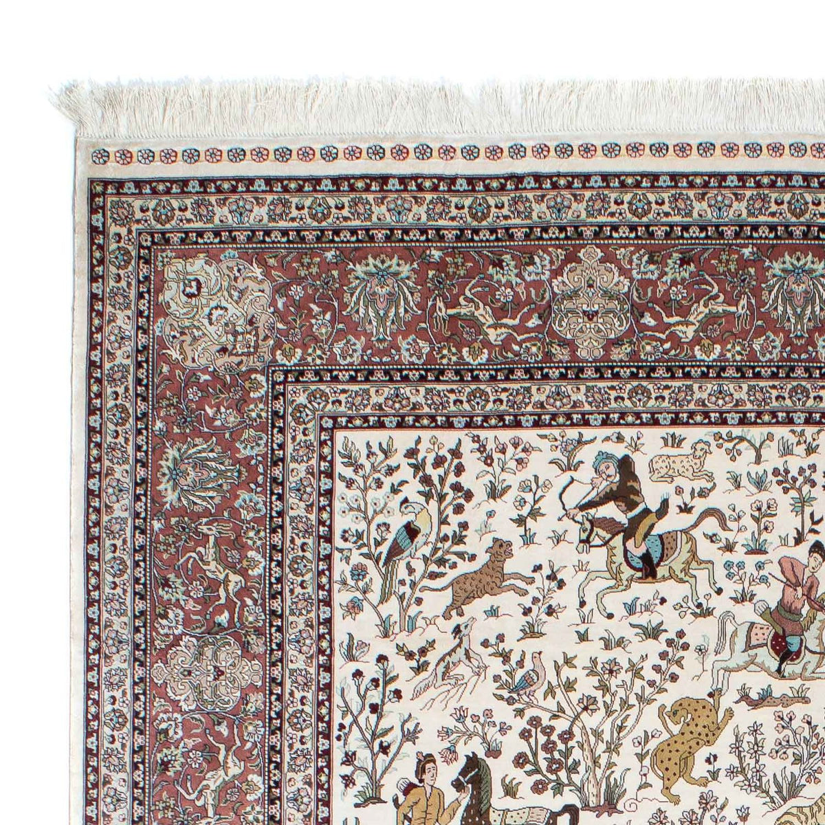 Oosters tapijt - Hereke - 244 x 169 cm - beige