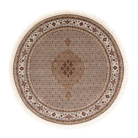 Perzisch tapijt - Tabriz rond  - 248 x 247 cm - beige
