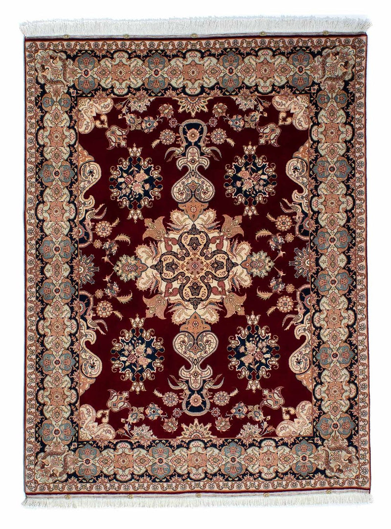 Perzisch tapijt - Tabriz - Royal - 202 x 152 cm - donkerrood