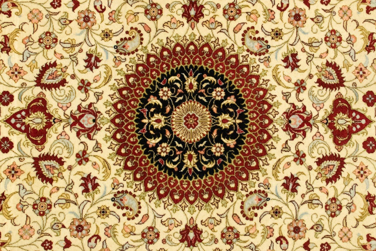 Perzisch tapijt - Ghom - 154 x 107 cm - beige