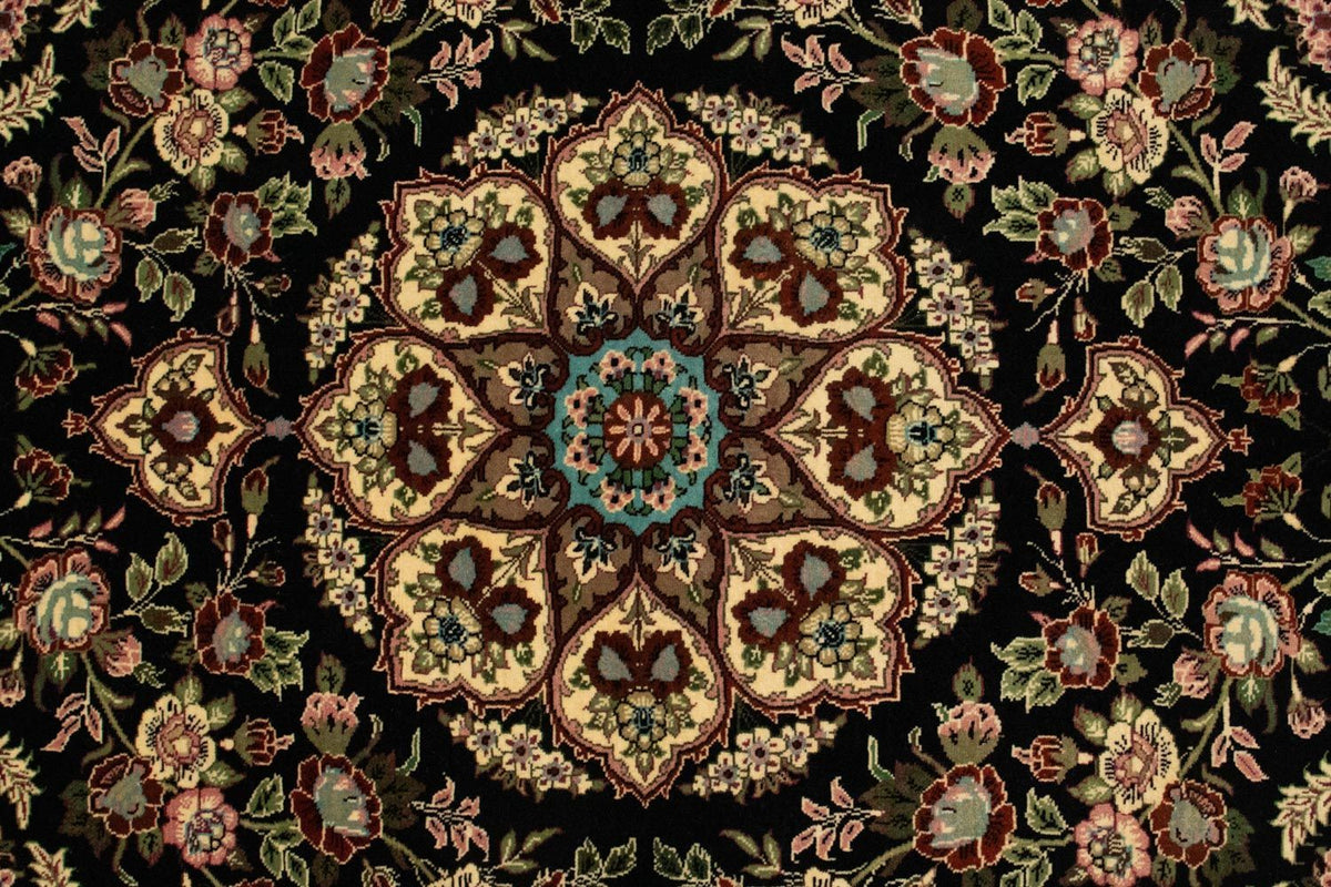 Perzisch tapijt - Ghom - 166 x 105 cm - zwart