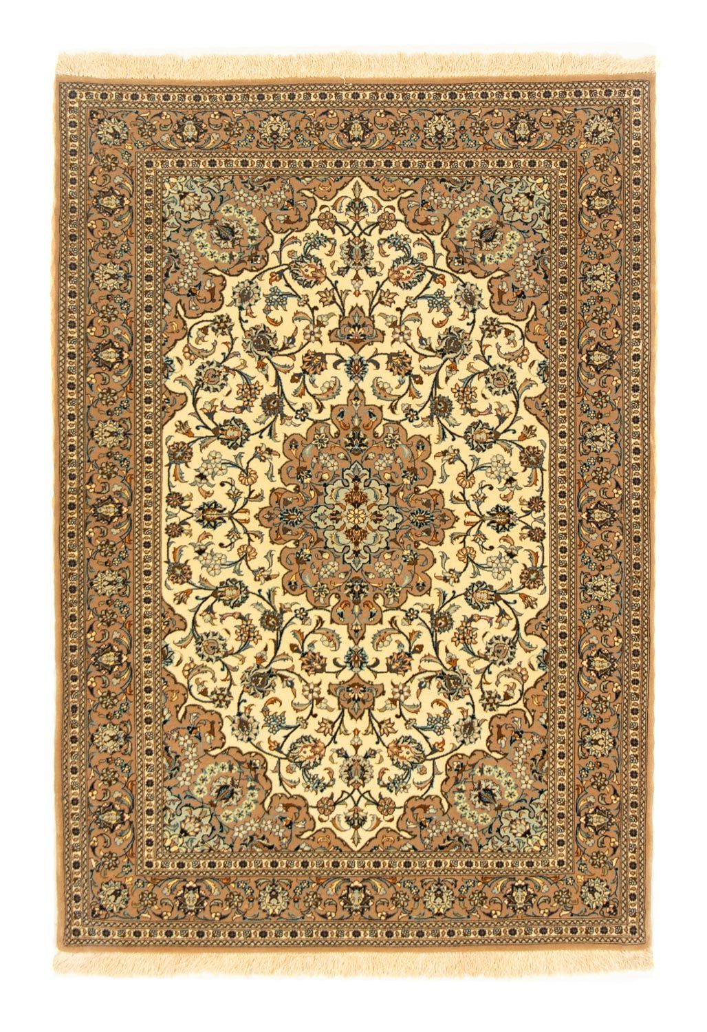 Perzisch tapijt - Ghom - 156 x 107 cm - beige