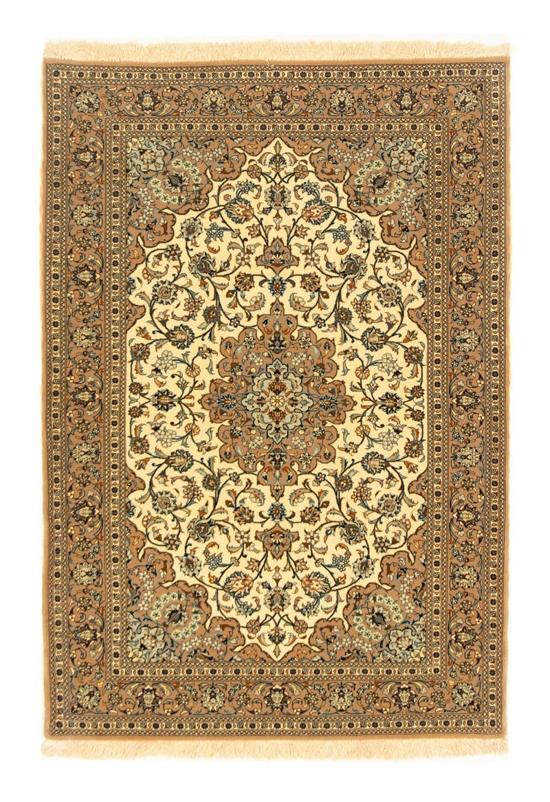 Perzisch tapijt - Ghom - 156 x 107 cm - beige