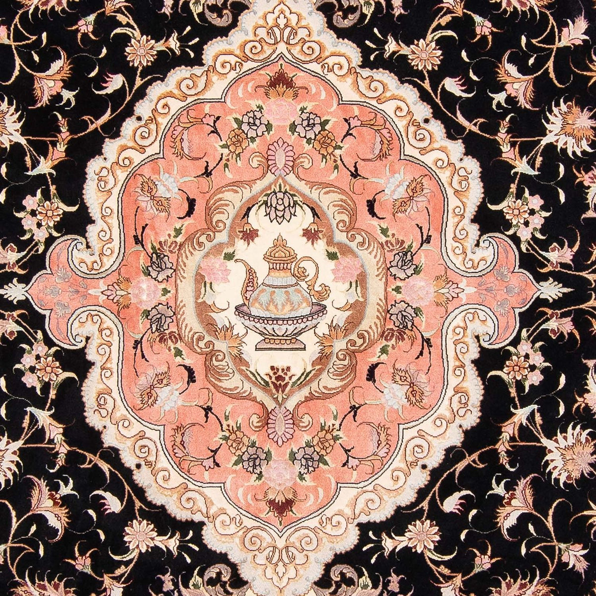 Perzisch tapijt - Tabriz - Royal - 350 x 250 cm - donkerblauw