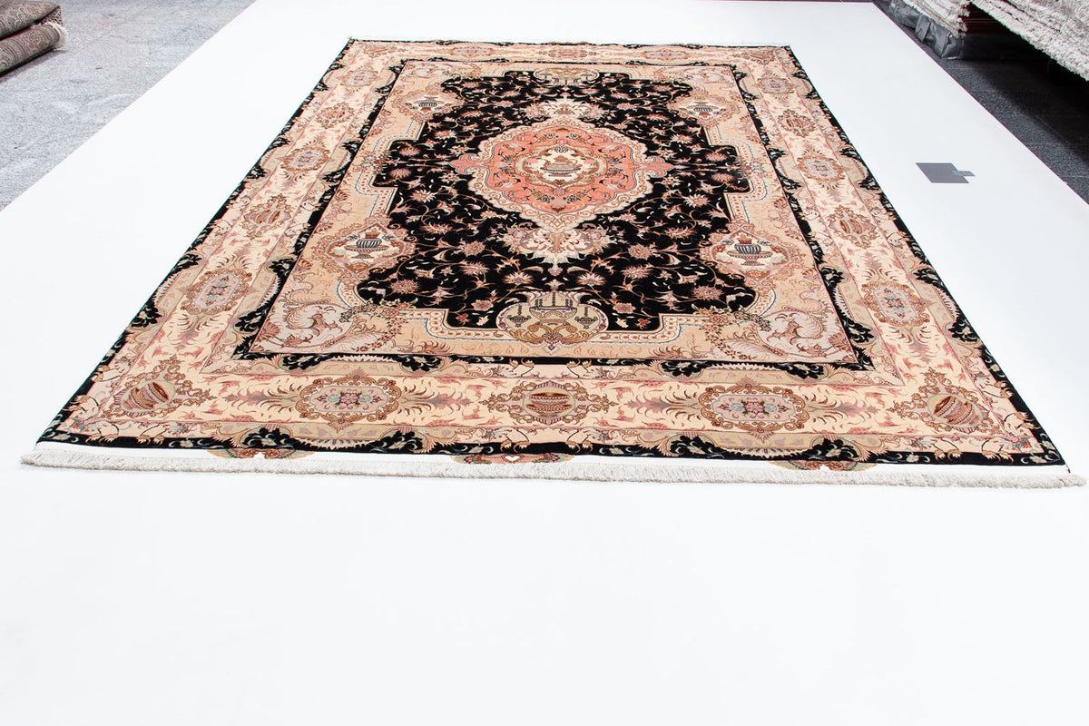 Perzisch tapijt - Tabriz - Royal - 350 x 250 cm - donkerblauw