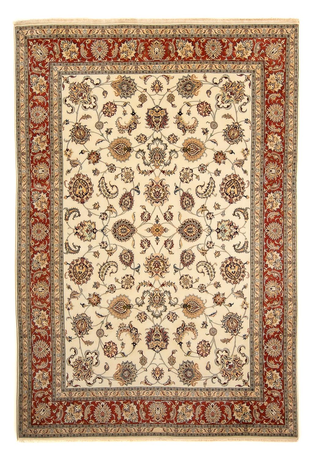 Perzisch tapijt - Tabriz - Royal - 363 x 245 cm - beige