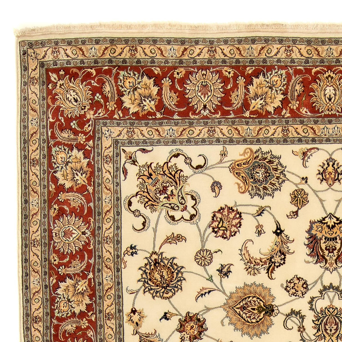 Perzisch tapijt - Tabriz - Royal - 363 x 245 cm - beige