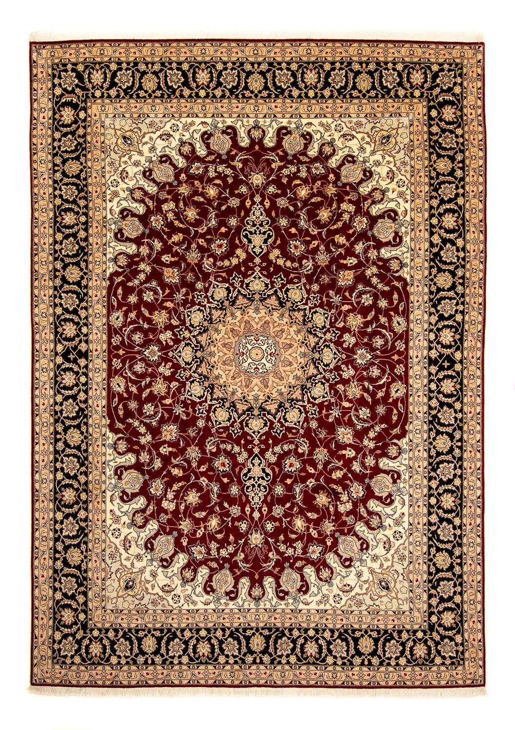 Perzisch tapijt - Tabriz - Royal - 348 x 254 cm - donkerrood