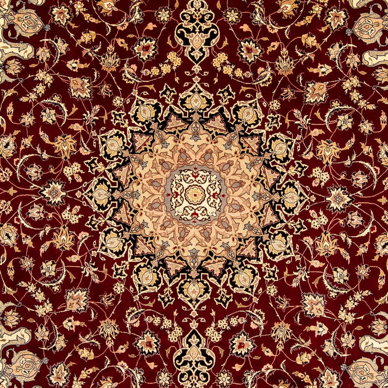 Perzisch tapijt - Tabriz - Royal - 348 x 254 cm - donkerrood