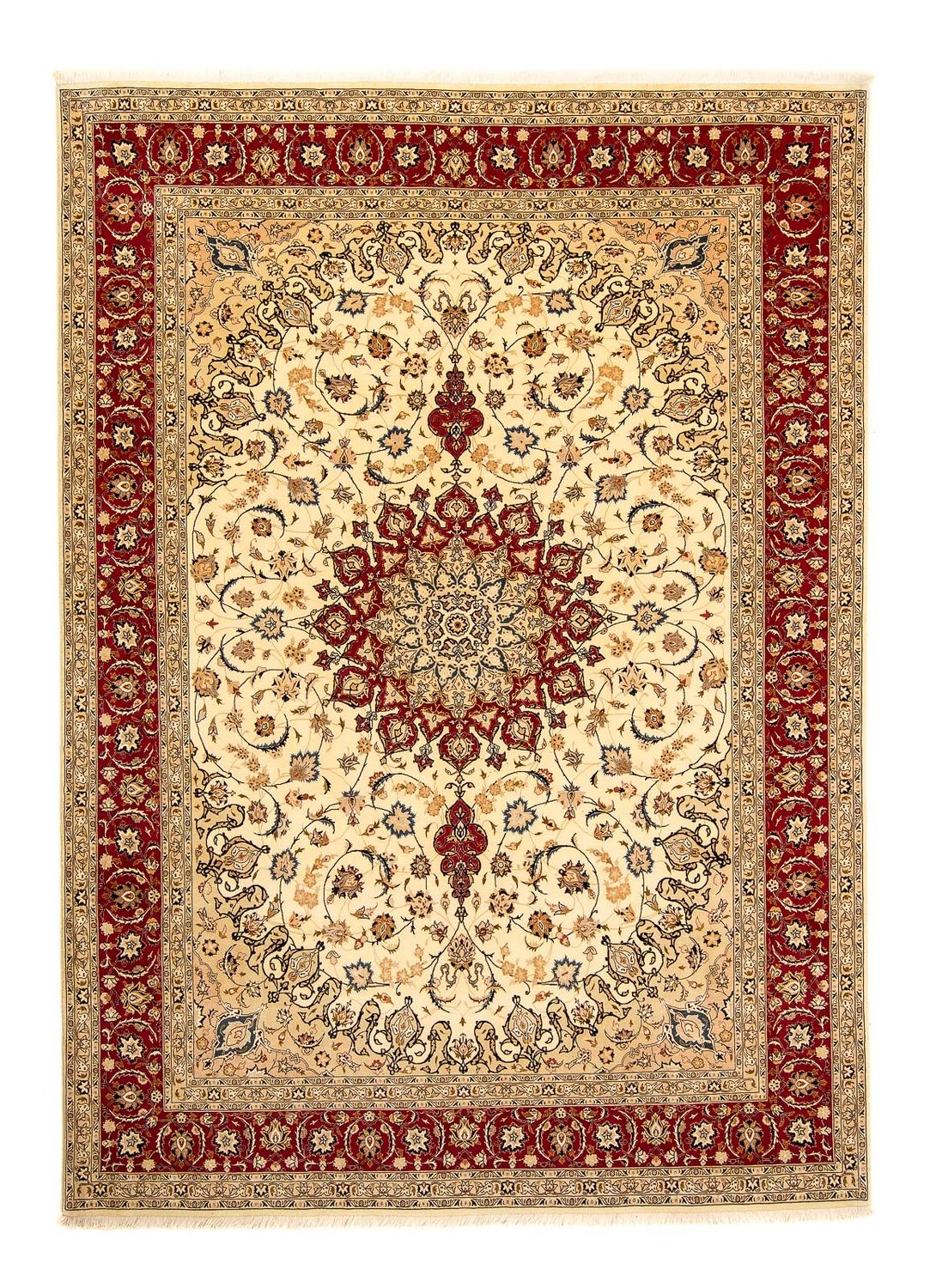 Perzisch tapijt - Tabriz - Royal - 335 x 254 cm - beige