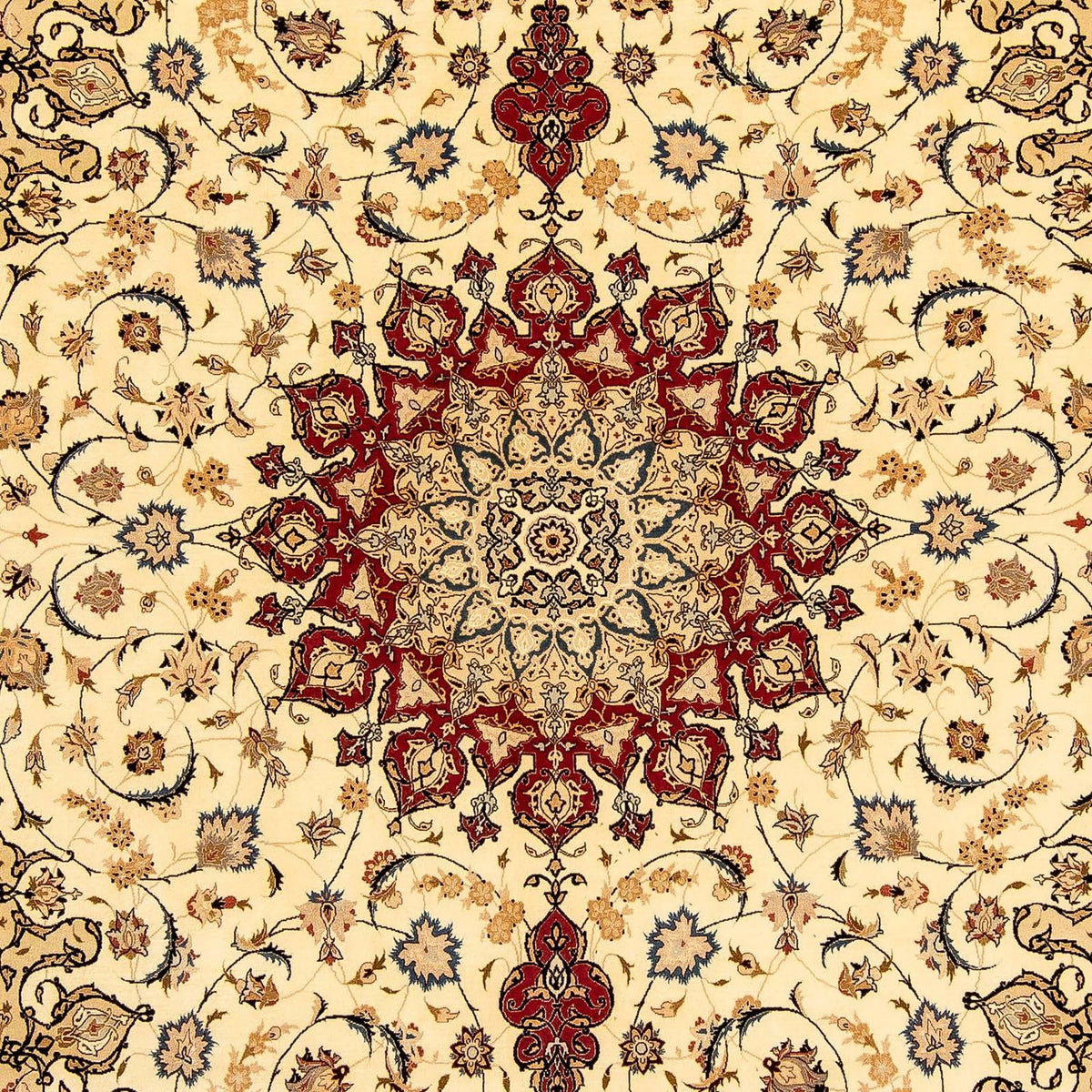 Perzisch tapijt - Tabriz - Royal - 335 x 254 cm - beige