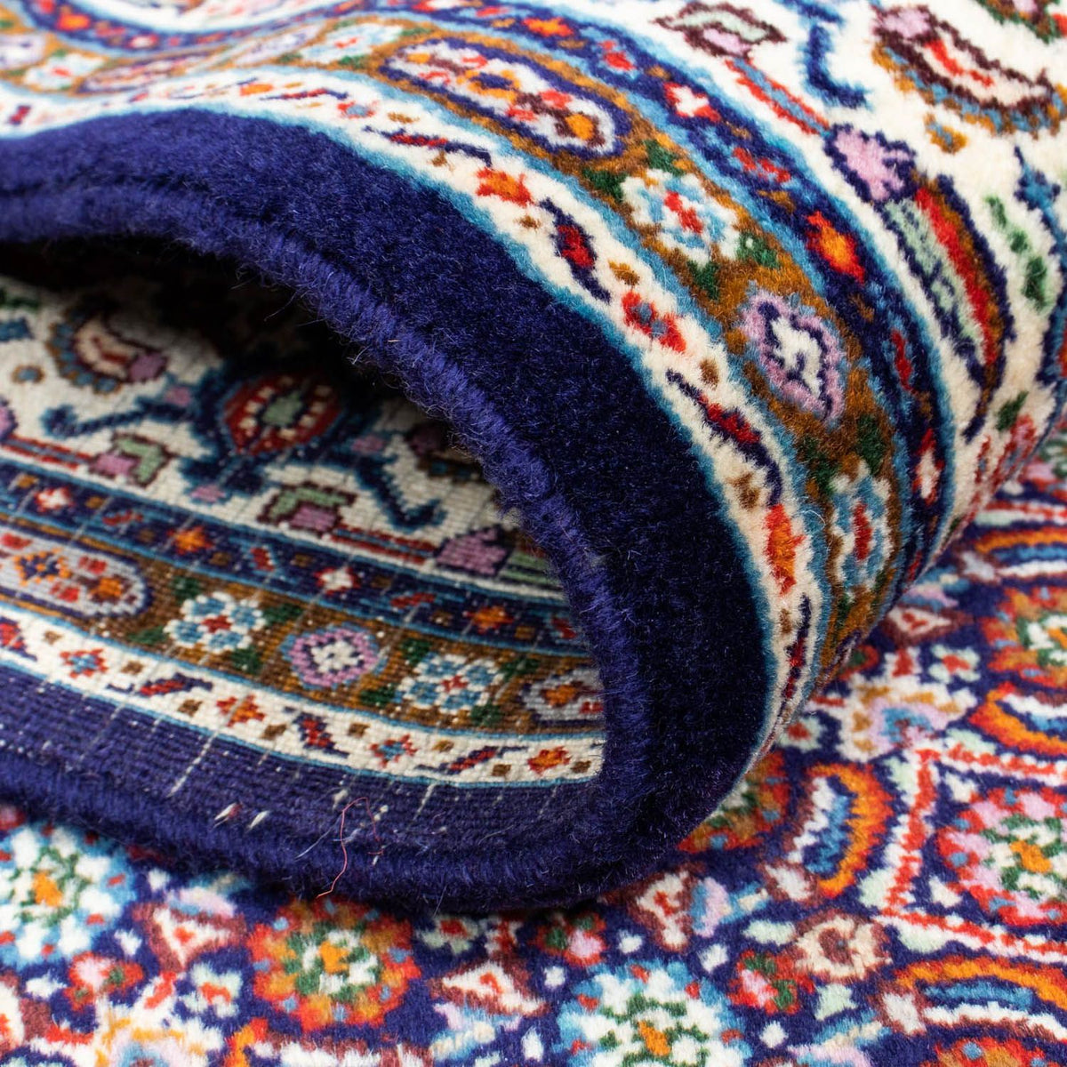 Loper Perzisch tapijt - Klassiek - 300 x 80 cm - donkerblauw