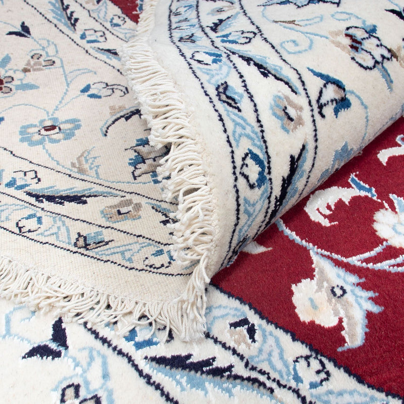 Perzisch tapijt - Nain rond  - 250 x 250 cm - donkerrood