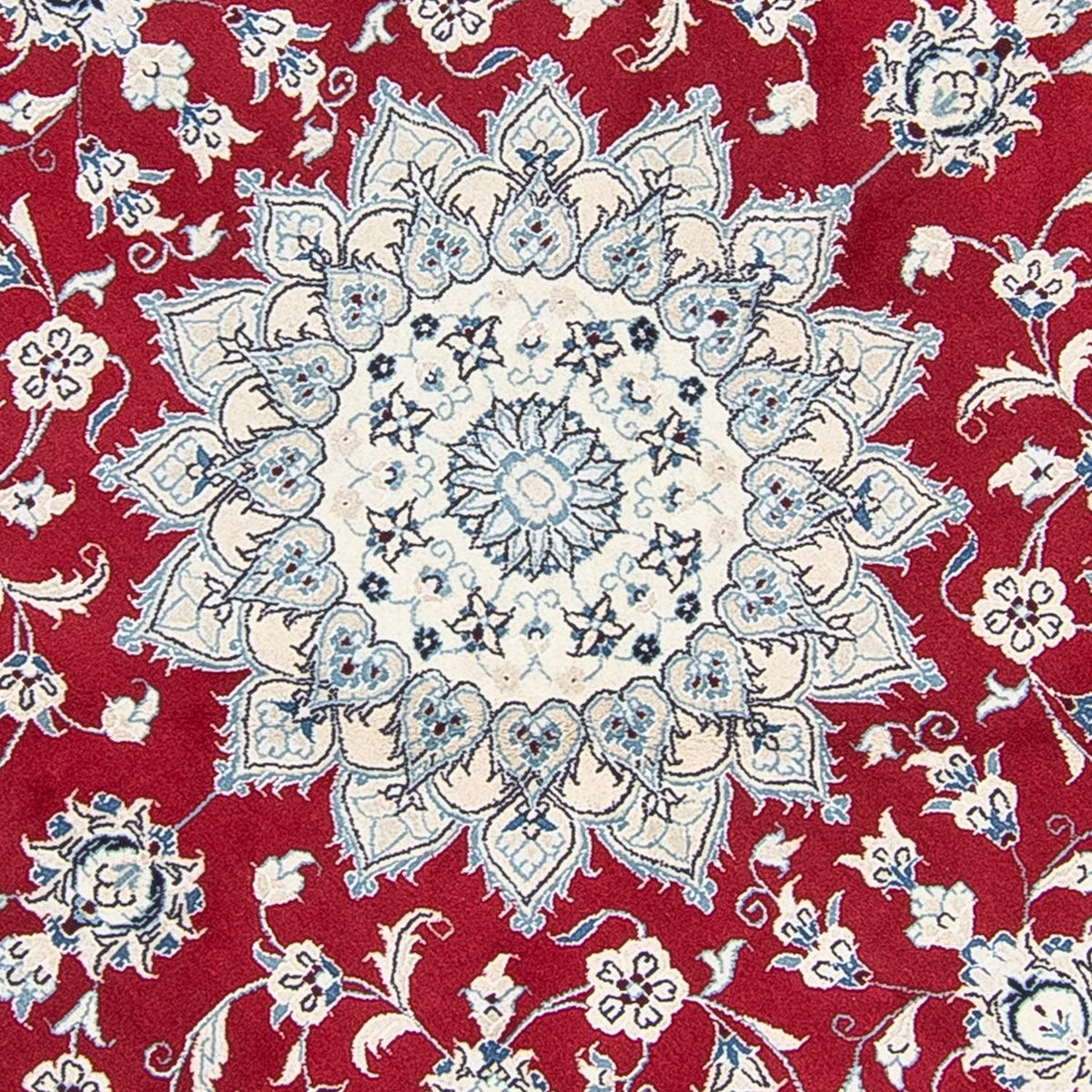 Perzisch tapijt - Nain rond  - 250 x 250 cm - donkerrood