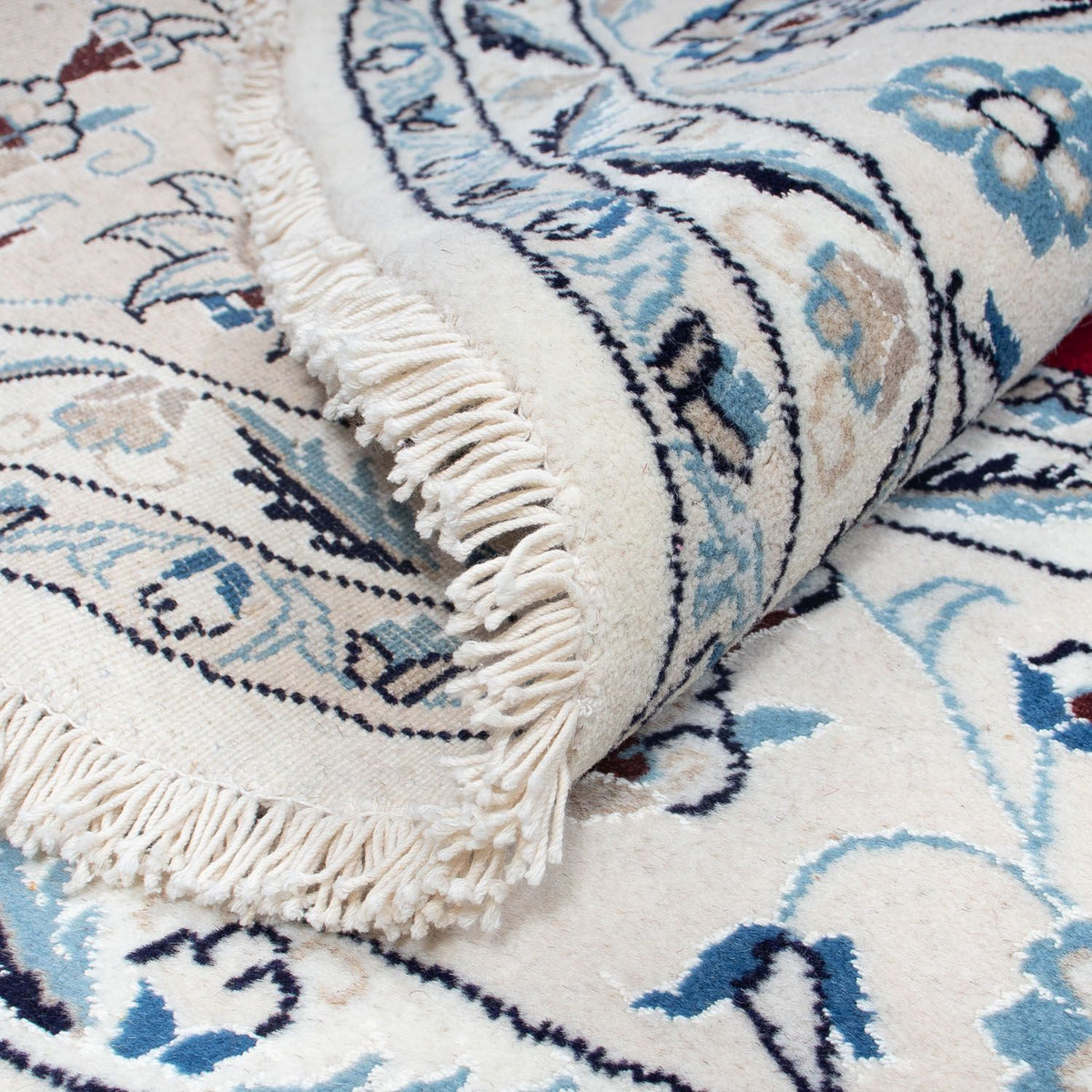 Perzisch tapijt - Nain rond  - 250 x 250 cm - donkerrood