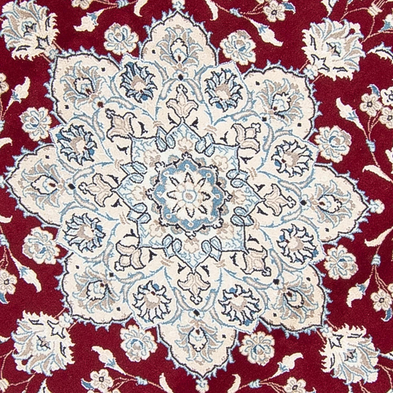 Perzisch tapijt - Nain rond  - 250 x 250 cm - donkerrood