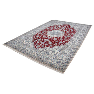 Perzisch tapijt - Nain - 300 x 202 cm - donkerrood