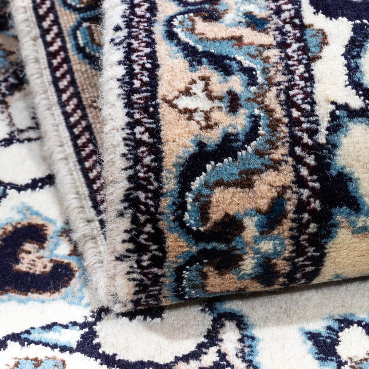 Perzisch tapijt - Nain - 139 x 70 cm - beige