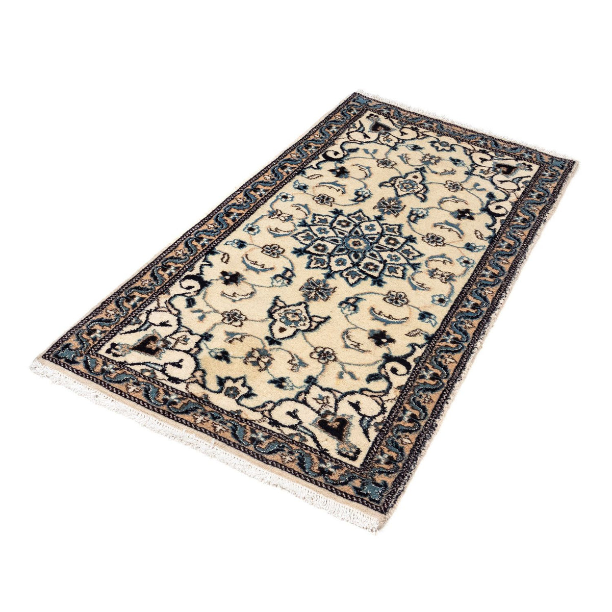 Perzisch tapijt - Nain - 139 x 70 cm - beige
