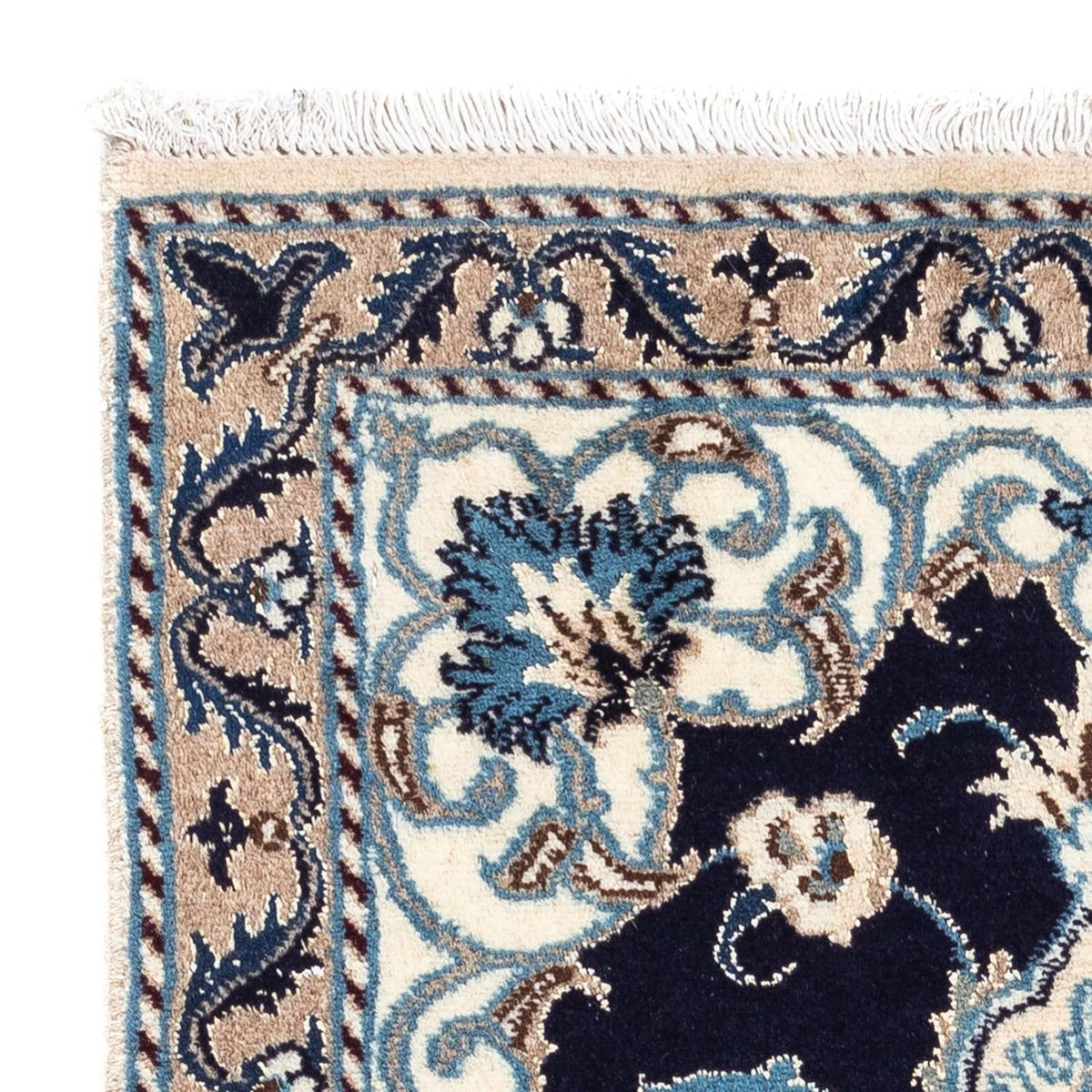 Perzisch tapijt - Nain - 141 x 66 cm - donkerblauw