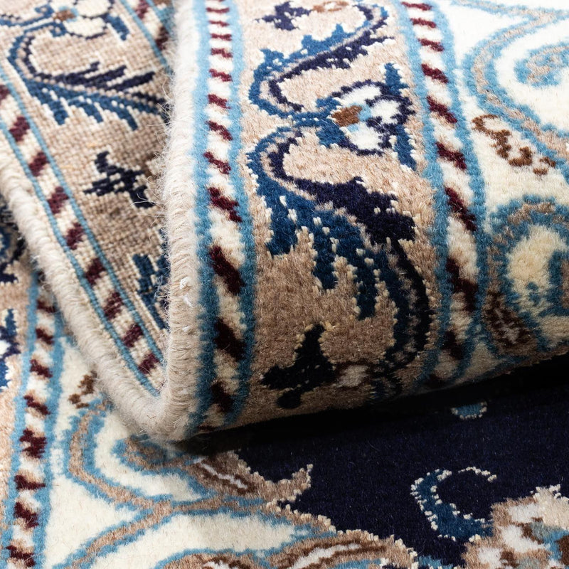 Perzisch tapijt - Nain - 141 x 66 cm - donkerblauw