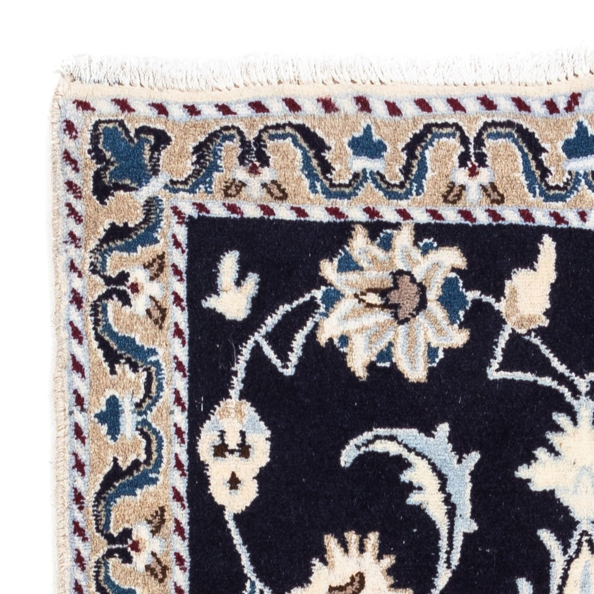 Perzisch tapijt - Nain - 139 x 66 cm - donkerblauw