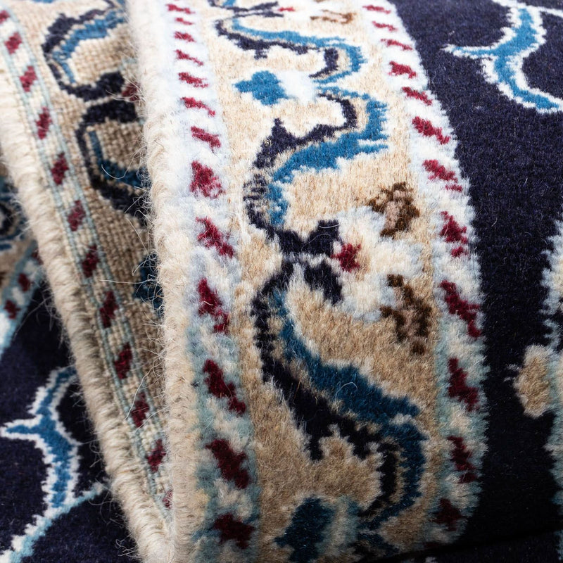 Perzisch tapijt - Nain - 139 x 66 cm - donkerblauw
