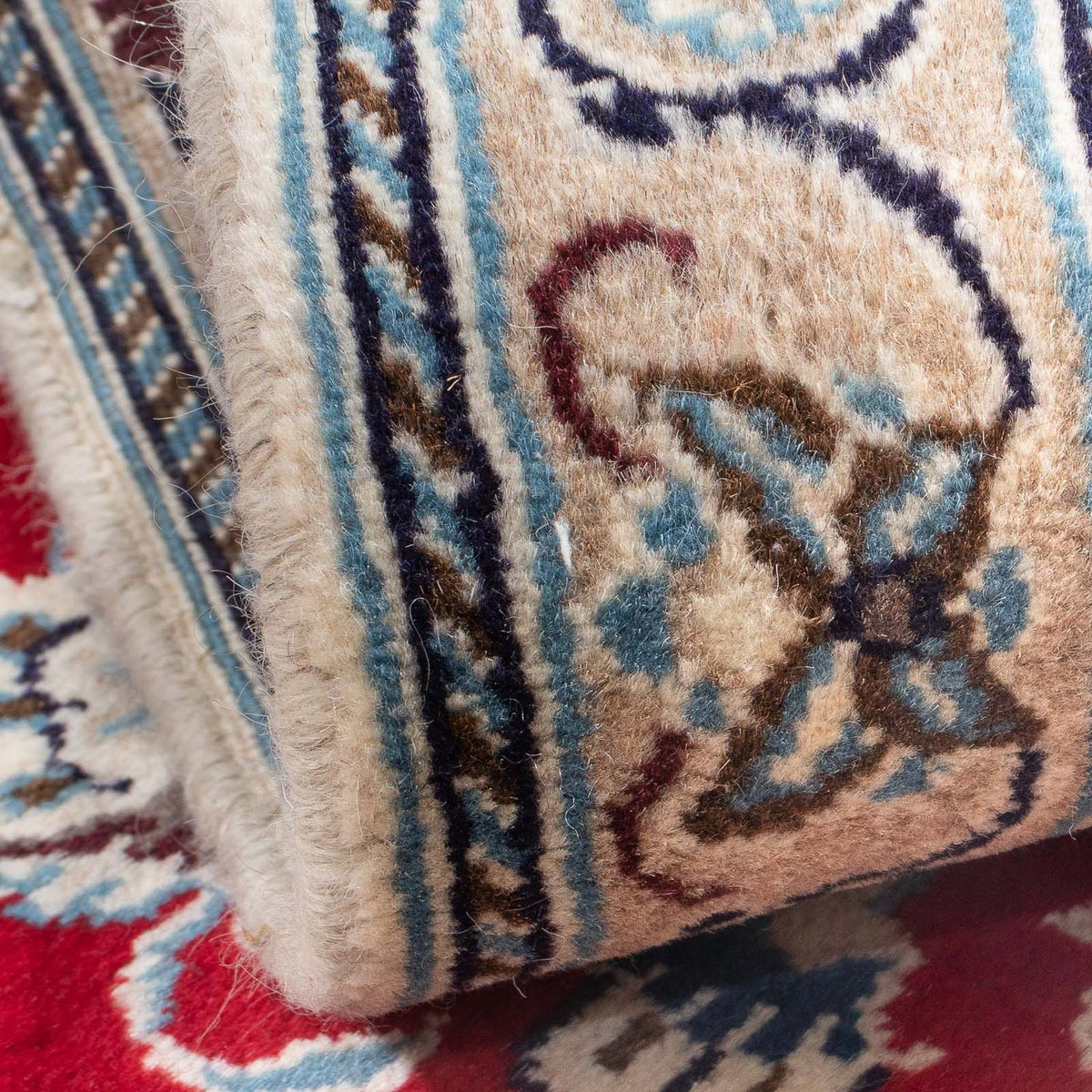 Perzisch tapijt - Nain - 133 x 89 cm - donkerrood