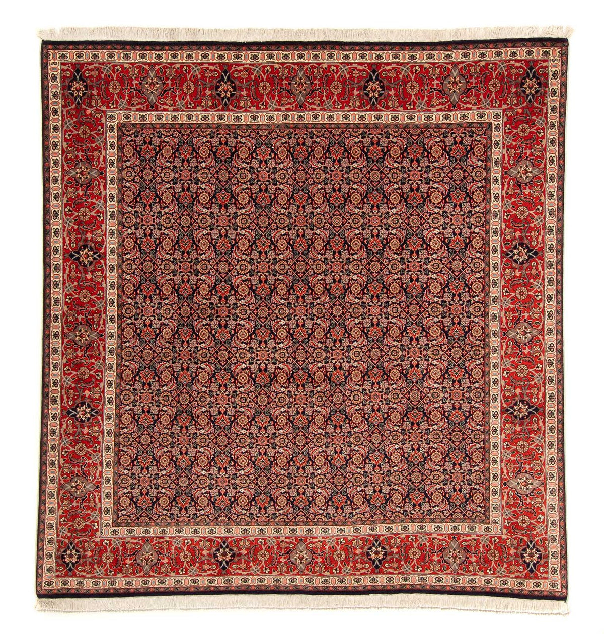 Perzisch tapijt - Tabriz vierkant  - 210 x 201 cm - donkerblauw