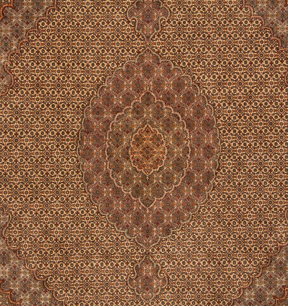 Perzisch tapijt - Tabriz - 250 x 200 cm - bruin