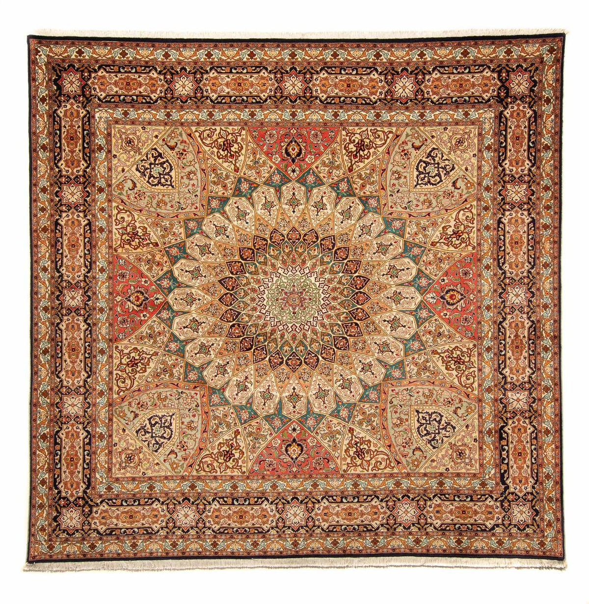 Perzisch tapijt - Tabriz - Royal vierkant  - 253 x 252 cm - veelkleurig