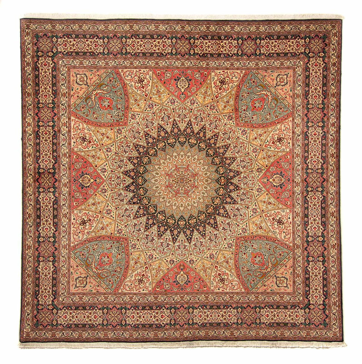 Perzisch tapijt - Tabriz - Royal vierkant  - 253 x 250 cm - veelkleurig