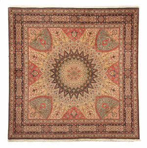 Perzisch tapijt - Tabriz - Royal vierkant  - 253 x 250 cm - veelkleurig