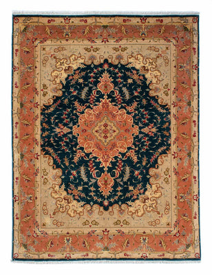 Perzisch tapijt - Tabriz - Royal - 202 x 152 cm - donkerblauw