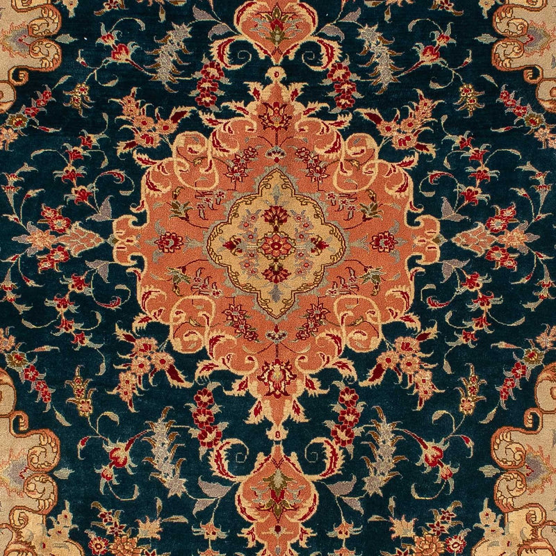 Perzisch tapijt - Tabriz - Royal - 202 x 152 cm - donkerblauw