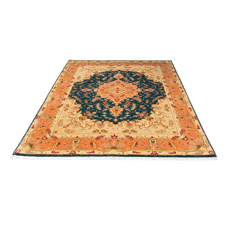 Perzisch tapijt - Tabriz - Royal - 202 x 152 cm - donkerblauw