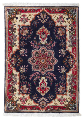 Perzisch tapijt - Tabriz - Royal - 92 x 62 cm - donkerblauw