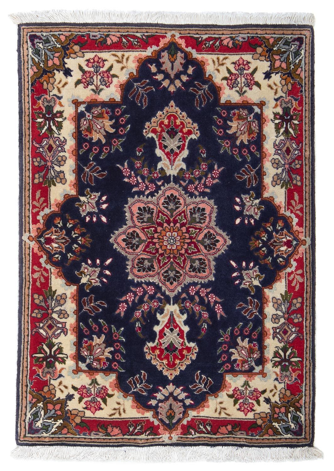 Perzisch tapijt - Tabriz - Royal - 92 x 62 cm - donkerblauw